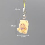 Cute Animal Flocking Keychain