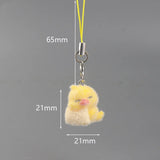 Cute Animal Flocking Keychain