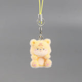 Cute Animal Flocking Keychain