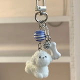 Cute Animal Flocking Keychain