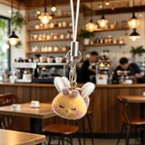 Cute Animal Flocking Keychain