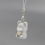 Cute Animal Flocking Keychain