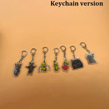 Banana Cat Keychain Set