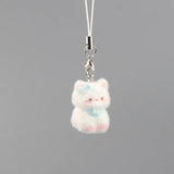 Cute Animal Flocking Keychain