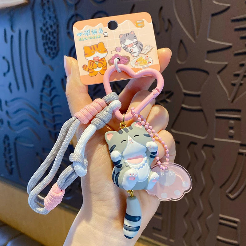 Cute Keychain Cartoon Kitten