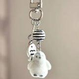 Cute Animal Flocking Keychain