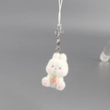 Cute Animal Flocking Keychain
