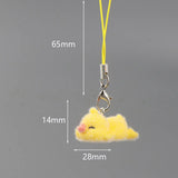 Cute Animal Flocking Keychain