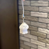 Cute Animal Flocking Keychain
