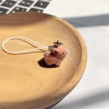 Cute Animal Flocking Keychain