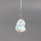 Cute Animal Flocking Keychain
