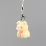 Cute Animal Flocking Keychain