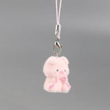 Cute Animal Flocking Keychain