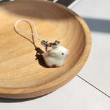 Cute Animal Flocking Keychain