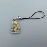Banana Cat Keychain Set