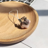 Cute Animal Flocking Keychain