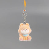 Cute Animal Flocking Keychain