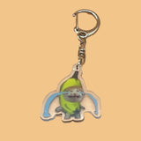 Banana Cat Keychain Set