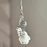 Cute Animal Flocking Keychain