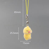 Cute Animal Flocking Keychain