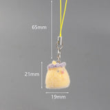Cute Animal Flocking Keychain