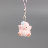 Cute Animal Flocking Keychain