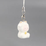 Cute Animal Flocking Keychain