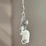 Cute Animal Flocking Keychain