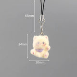 Cute Animal Flocking Keychain