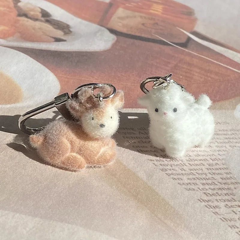 Fluffy Animal 3D Keychain